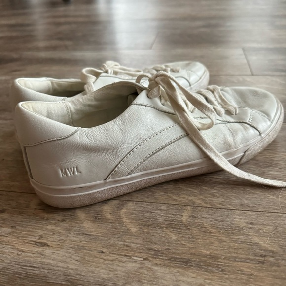 Madewell Unisex Leather Sidewalk Low-Top Sneakers - color: Pale Parchment - Picture 9 of 11